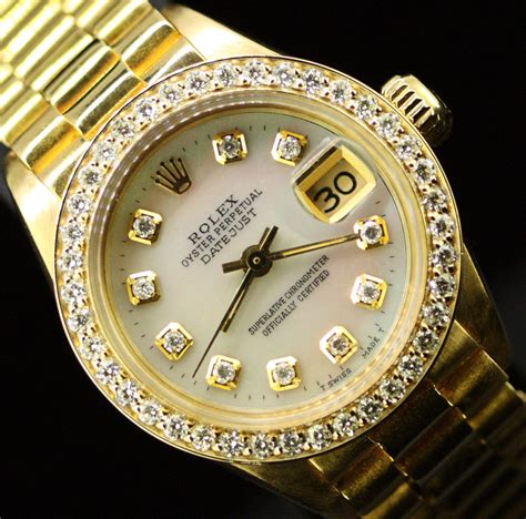 used rolex 18k datejust womens|rolex datejust 18k gold price.